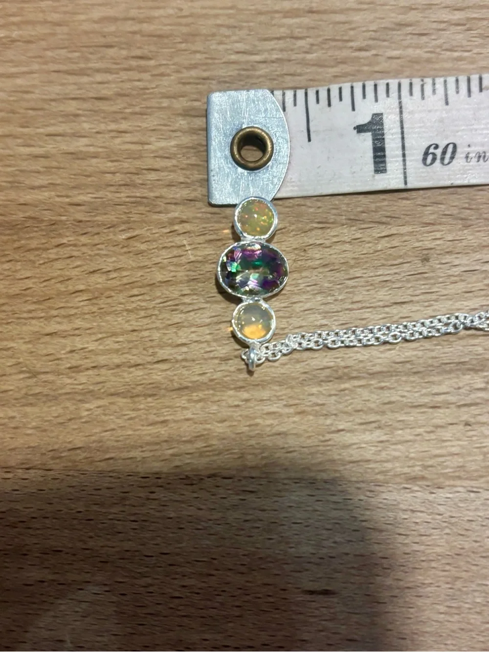 NEW! Ethiopian Opal & Topaz Necklace